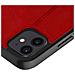 Custodia Per Iphone 12 Mini Pelle Vera Con Supporto E Portacarte, Rosso - Foto miniatura 4
