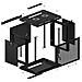 Lanberg WF01-6409-23B, Da parete, 9U, 60 kg, 18 kg, Nero - Foto miniatura 6