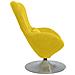 Poltrona a Uovo in Velluto Giallo - Foto miniatura 5