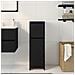 Mobile bagno  Nero Rovere 30x30x95 cm in legno ingegnerizzato - Foto miniatura 4