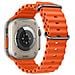 Cinturino Fa12 Silicone Per Apple Watch 1-2-3-4-5-6-7-8-9 Se Ultra 42-44-45-49mm Orange - Foto miniatura 1