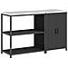 Set di Stoccaggio per Cucina 2 pcs Nero 150 x 50 x 92 cm - Foto miniatura 1