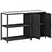 Set di Stoccaggio per Cucina 2 pcs Nero 150 x 50 x 92 cm - Foto miniatura 7