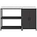 Set di Stoccaggio per Cucina 2 pcs Nero 150 x 50 x 92 cm - Foto miniatura 8