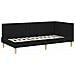 Cornice del letto ad angolo Altro con testiera Nero 80 x 200 cm - Foto miniatura 1