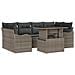 Set Divano da Giardino 7 pcs Grigio 100 x 55 x 73 cm - Foto miniatura 1