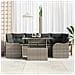Set Divano da Giardino 7 pcs Grigio 100 x 55 x 73 cm - Foto miniatura 3