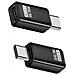 Adattatore Usb-c Femmina A Maschio 240w 80gbps - Connettore Dritto (confezione Da 2) Black - Foto miniatura 1