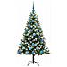 Albero di Natale artificiale a cerniera con neve fioccata - Foto miniatura 3