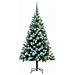 Albero di Natale artificiale a cerniera con neve fioccata - Foto miniatura 4