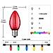 7.6m 23 Luci Natalizie A Led Con 2 Lampadine Di Ricambio - Attacco E12, Multicolore, Impermeabile - Foto miniatura 2