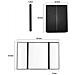 Specchio Da Trucco Tri-fold Con Luce, Specchio Portatile Con Supporto Regolabile Black - Foto miniatura 5