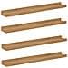 Scaffale da parete con lo scaffale 4 pcs Marrone 60 x 9 x 3 cm - Foto miniatura 1