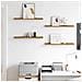 Scaffale da parete con lo scaffale 4 pcs Marrone 60 x 9 x 3 cm - Foto miniatura 4