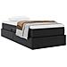 Letto con contenitore e materasso Nero 90 x 200 cm - Foto miniatura 3