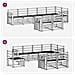 Set divani 8 pcs Naturale Legno di Acacia Massello - Foto miniatura 6