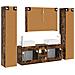 Set di mobili per il bagno 6 pcs Rovere Fumo - Foto miniatura 9