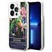 Guess Flower Liquid Glitter Case Per Iphone 14 Pro Max - Blu - Foto miniatura 1