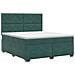 Letto box spring con materasso Verde Scuro 140 x 200 cm Velluto - Foto miniatura 1