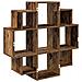 Scaffale da parete Legno antico 90 x 25 x 90 cm - Foto miniatura 6