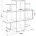 Scaffale da parete Legno antico 90 x 25 x 90 cm - Foto miniatura 8