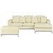Divano Angolare In Pelle Beige Con Ottomana Oslo Sinistro - Foto miniatura 23