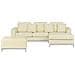 Divano Angolare In Pelle Beige Con Ottomana Oslo Sinistro - Foto miniatura 29