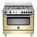 Cucina a Gas AMN965GCRV 5 Fuochi a Gas Forno a Gas Ventilato Classe A+ Dimensioni 90 x 60 cm Colore Crema Serie Americana - Foto miniatura 1