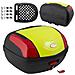 Bauletto Scooter Moto Baule Valigia Rigido Piastra Universale Fluo - Foto miniatura 1
