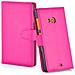 Custodia Compatibile Con Nokia Lumia 535 In Rosa Vivo - Coperchio Protettiva Con Chiusura Magnetica, Funzione Stand E Tasca Per Le Carte - Foto miniatura 4