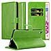 Custodia Compatibile Con Sony Xperia Xa Ultra In Verde Erbe - Coperchio Protettiva Con Chiusura Magnetica, Funzione Stand E Tasca Per Le Carte - Foto miniatura 1