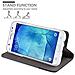 Custodia Compatibile Con Samsung Galaxy J5 2015 In Blu Scuro Nero - Coperchio Protettiva Con Chiusura Magnetica, Funzione Stand E Tasca Per Le Carte - Foto miniatura 3