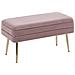 Panca Con Contenitore Per Camera Da Letto Rosa Durham - Foto miniatura 1