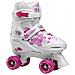 Quaddy 3.0 Girl, Roller Skates Bambina, Bianco-rosa, 38/41 - Foto miniatura 1