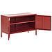 Credenza In Acciaio Cromato Rosso Uria - Foto miniatura 3
