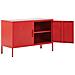 Credenza In Acciaio Cromato Rosso Uria - Foto miniatura 10