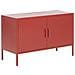 Credenza In Acciaio Cromato Rosso Uria - Foto miniatura 7