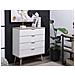 Cassettiera Colore Bianco / Legno Chiaro A 4 Cassetti Walpi - Foto miniatura 3