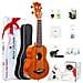 Soprano Ukulele 21 Pollici Massello Di Mogano Ukulele Per Professonal Principianti Kit Con Gig Bag Sintonizzatore Strap String Libretto Istruzioni - Foto miniatura 1