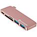 ES84121-ROSE, USB 3.0 (3.1 Gen 1) Type-A, USB 3.1 (3.1 Gen 2) Type-C, MicroSD (TransFlash) , SD, Rosa - Foto miniatura 1
