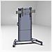 LPD1U Portable flat panel floor stand Nero base da pavimento per tv a schermo piatto - Foto miniatura 1