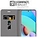 Custodia Compatibile Con Xiaomi Redmi 10 / Redmi Note 11 4g In Grigio Chiaro Marrone - Coperchio Protettiva Con Chiusura Magnetica, Funzione Stand E Tasca Per Le Carte - Foto miniatura 4