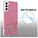 Custodia Compatibile Con Samsung Galaxy S21 Plus In Rosa Con Glitter - Coperchio Protettivo In Silicone Tpu Flessibile Con Glitter Scintillanti - Foto miniatura 4