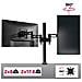 Dm352 Doppio Supporto 2 Monitor Da Scrivania Con Morsetto - Braccio Monitor Da Tavolo In Alluminio - Altezza Regolabile E Orientabile - Compatibilità Universale Con Schermi Tv Monitor Con Vesa 100*100 - Foto miniatura 2