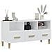 Mobile Porta Tv Bianco 102x36x50 Cm In Legno Multistrato - Foto miniatura 4