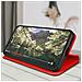 Custodia Per Xiaomi 13 Lite Portafoglio Funzione Supporto Video Rossa - Foto miniatura 2