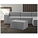 Pouf Barbara, Pouf Da Salotto, 100% Made In Italy, Poltroncina Relax In Tessuto Imbottito, Cm 80x70h43, Grigio - Foto miniatura 1