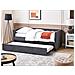 Letto Estraibile Velluto A Coste Mimizan 90 X 200 Cm Grigio Scuro - Foto miniatura 1