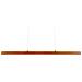 Lampadario A Led Stewarts Con Dimmer Legno Di Quercia Marrone Scuro - Foto miniatura 3