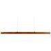 Lampadario A Led Stewarts Con Dimmer Legno Di Quercia Marrone Scuro - Foto miniatura 9